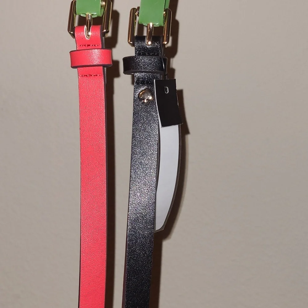 Kate Spade Red & Black Belts - Size Large